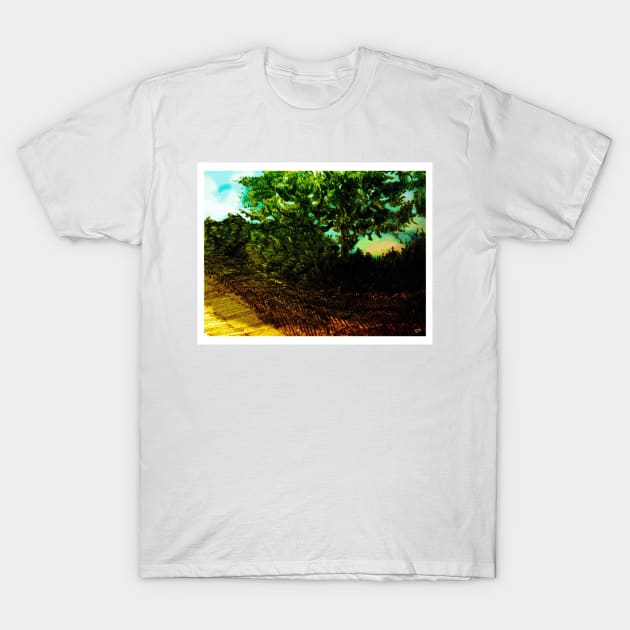 Fallow Field, Water of Leith: Halftone version T-Shirt by grantwilson